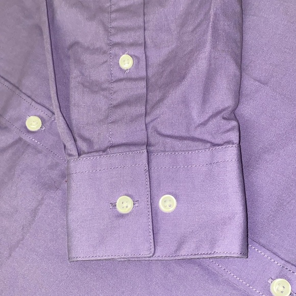 BEVERLY HILLS POLO CLUB button down dress shirt long sleeve lavender NEW size M - Picture 4 of 9